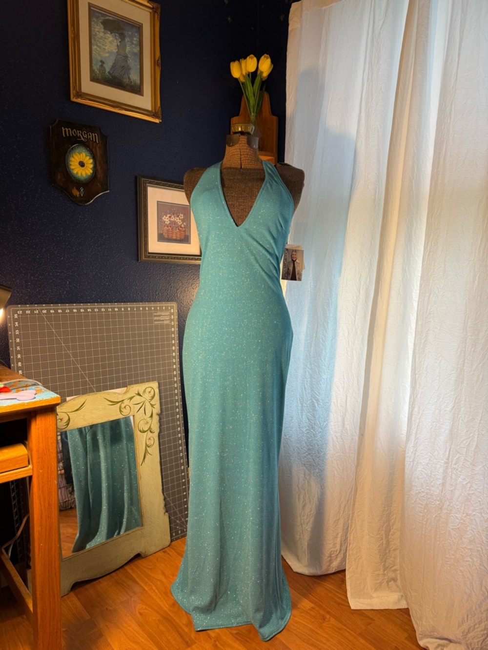 Jessica McClintock Women's Blue Dress